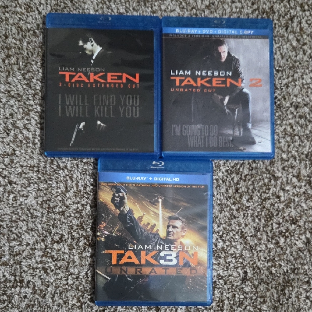 Liam Neeson Taken Trilogy Blu-ray Disc Set